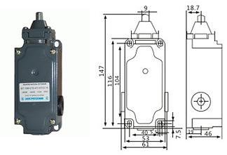 Габаритные размеры выключателя ВП 19!